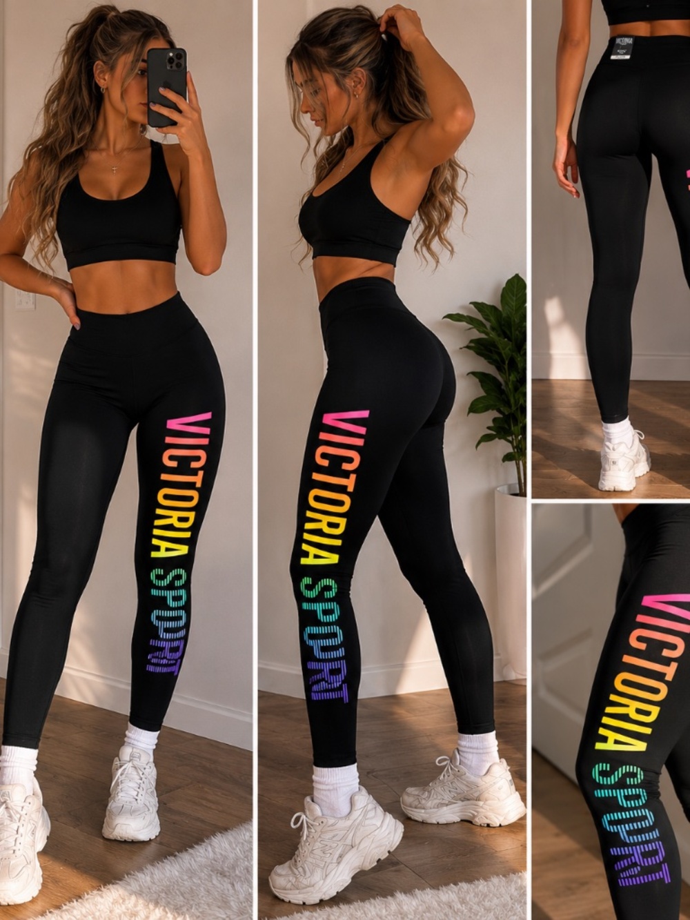 ***NEW*** Victoria Sport Knockout Tight, Rainbow Logo, Size Medium/ Regular